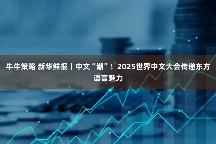 牛牛策略 新华鲜报丨中文“潮”！2025世界中文大会传递东方语言魅力